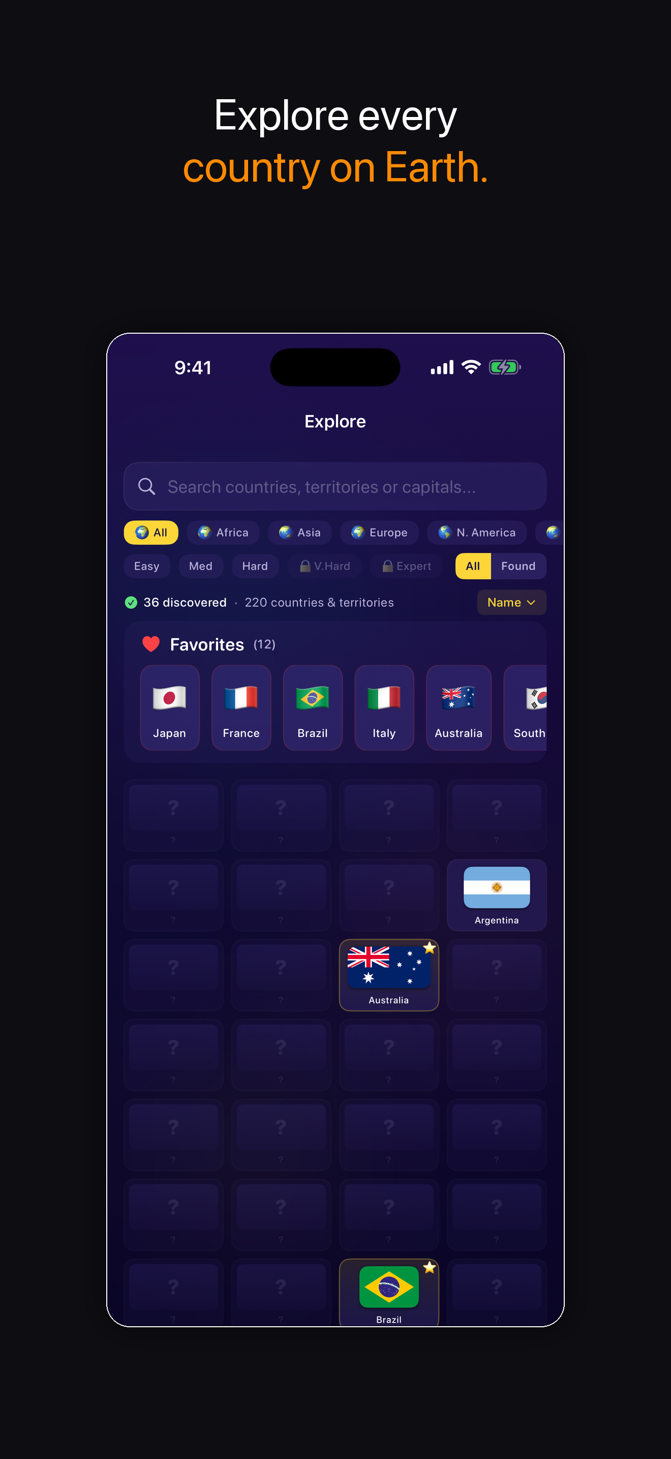 GeoBlitz Country Explorer